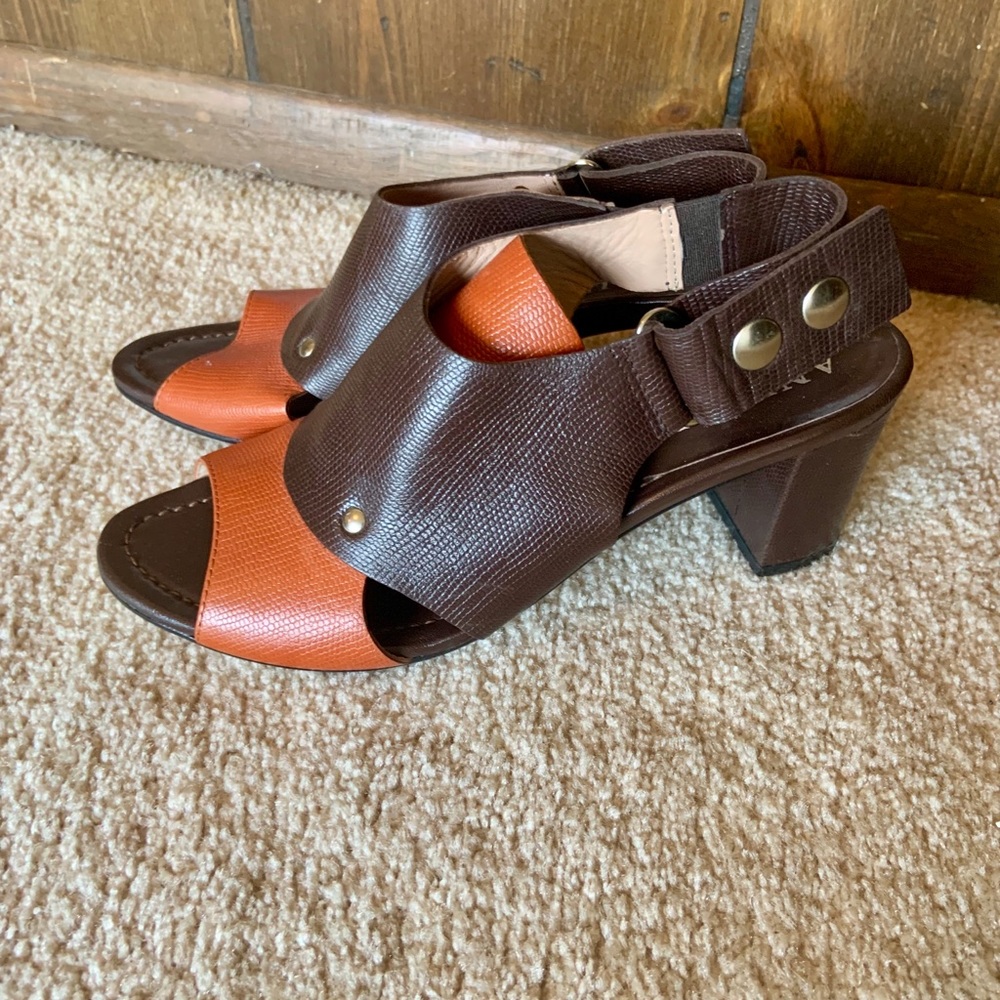 Vintage Anyi Lu color block heels